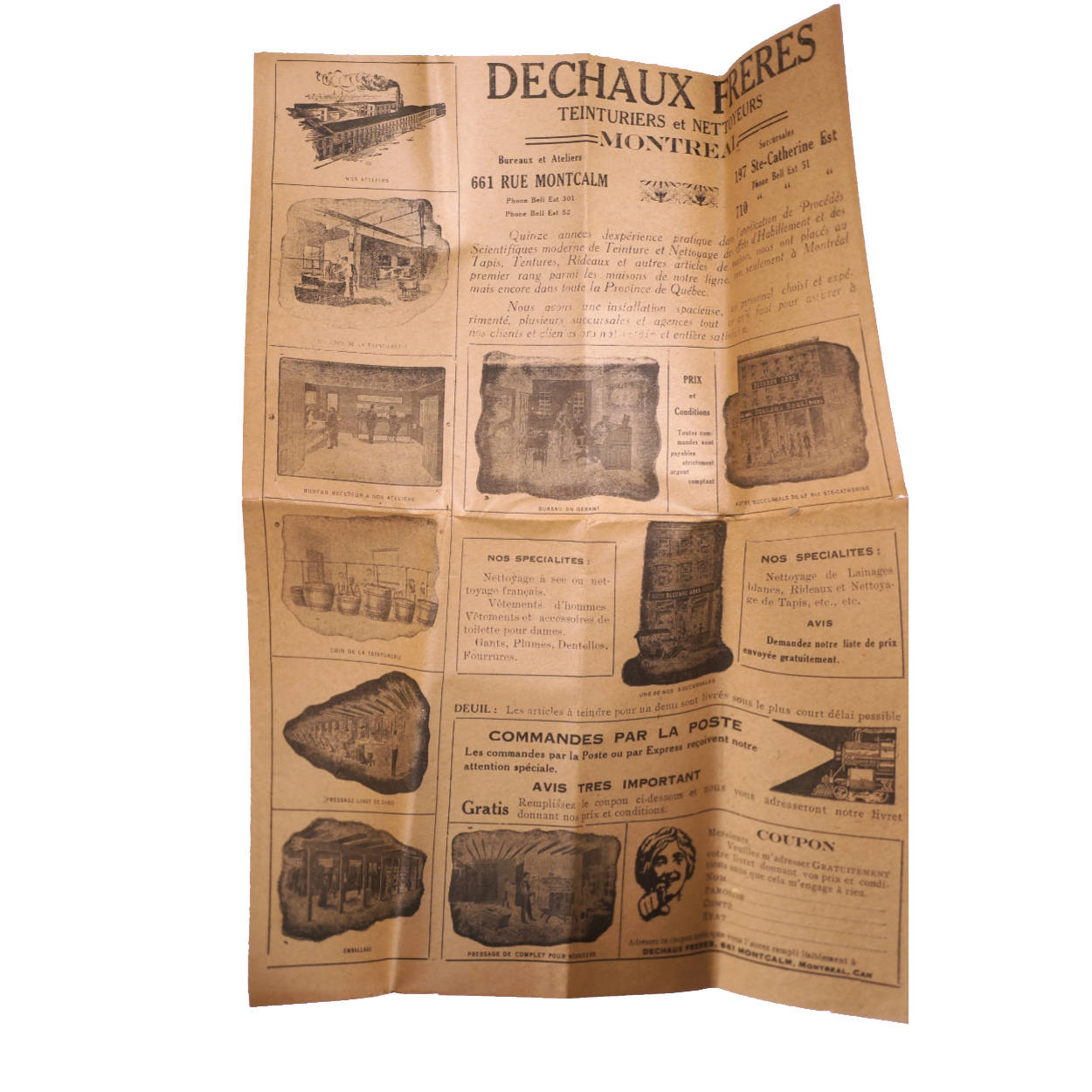 Antique 1919 Sewing Pattern Ladies Kimono Patrons Gorcy Montreal Quebec Rare - Poppy's Vintage Clothing