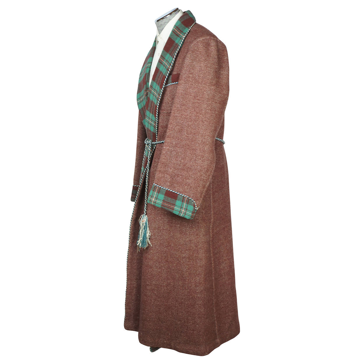 Vintage 1930s Mens Dressing Gown Les Grands Magasins Hannaux Alexandria Egypt Size L - Poppy's Vintage Clothing
