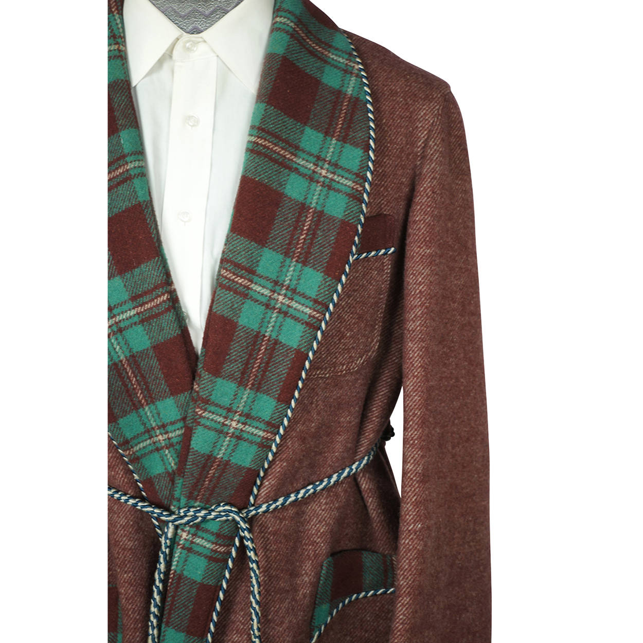 Vintage 1930s Mens Dressing Gown Les Grands Magasins Hannaux Alexandria Egypt Size L - Poppy's Vintage Clothing
