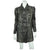 Vintage 60s Swakara Astrakhan Broadtail Fur Coat Grey Size M - Poppy's Vintage Clothing