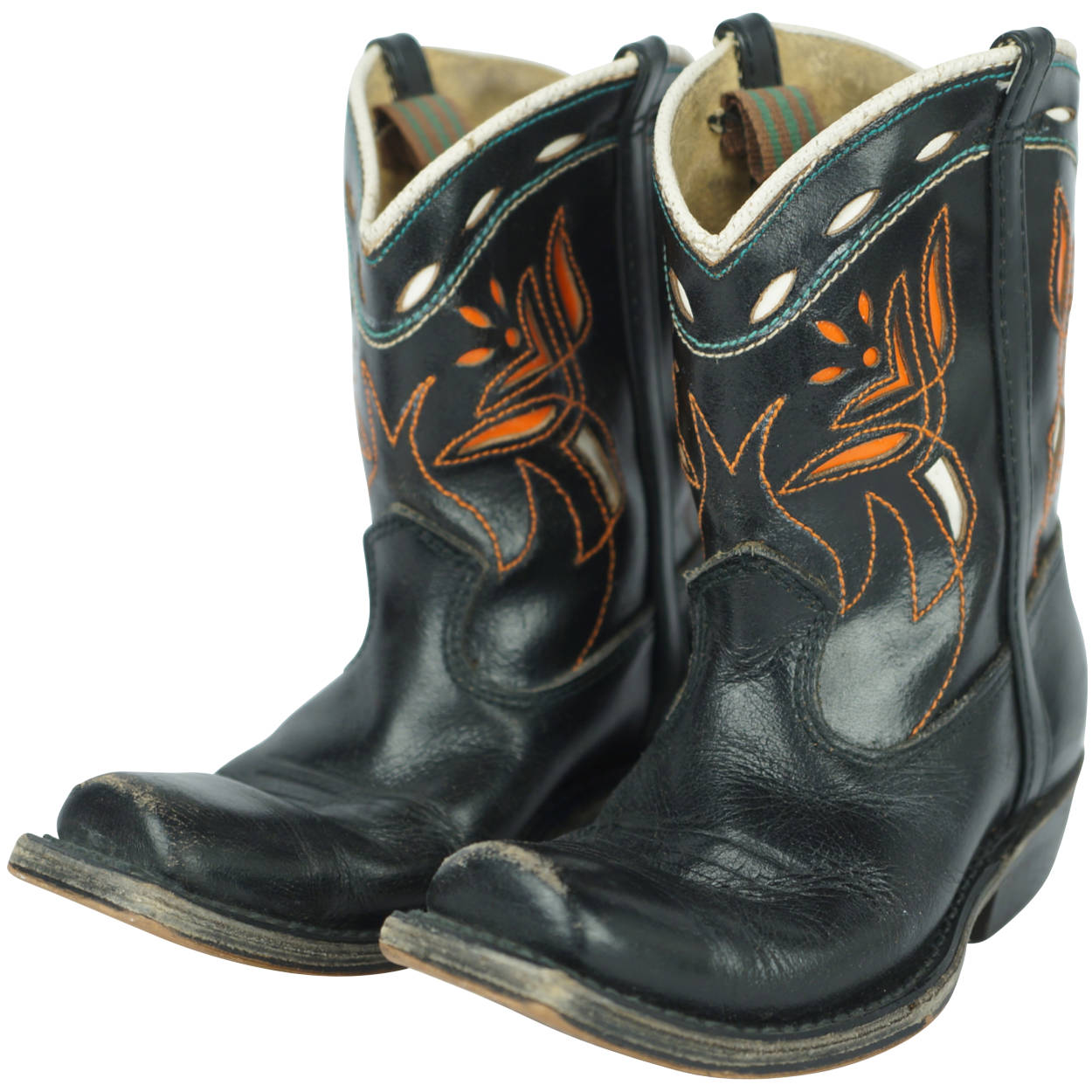 Vintage 60s Acme Cowboy Boots for Children Leather with Box - Poppy's Vintage Clothing