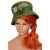 Vintage 60s Green Velour Felt Bucket Hat Ladies Size S / M - Poppy's Vintage Clothing