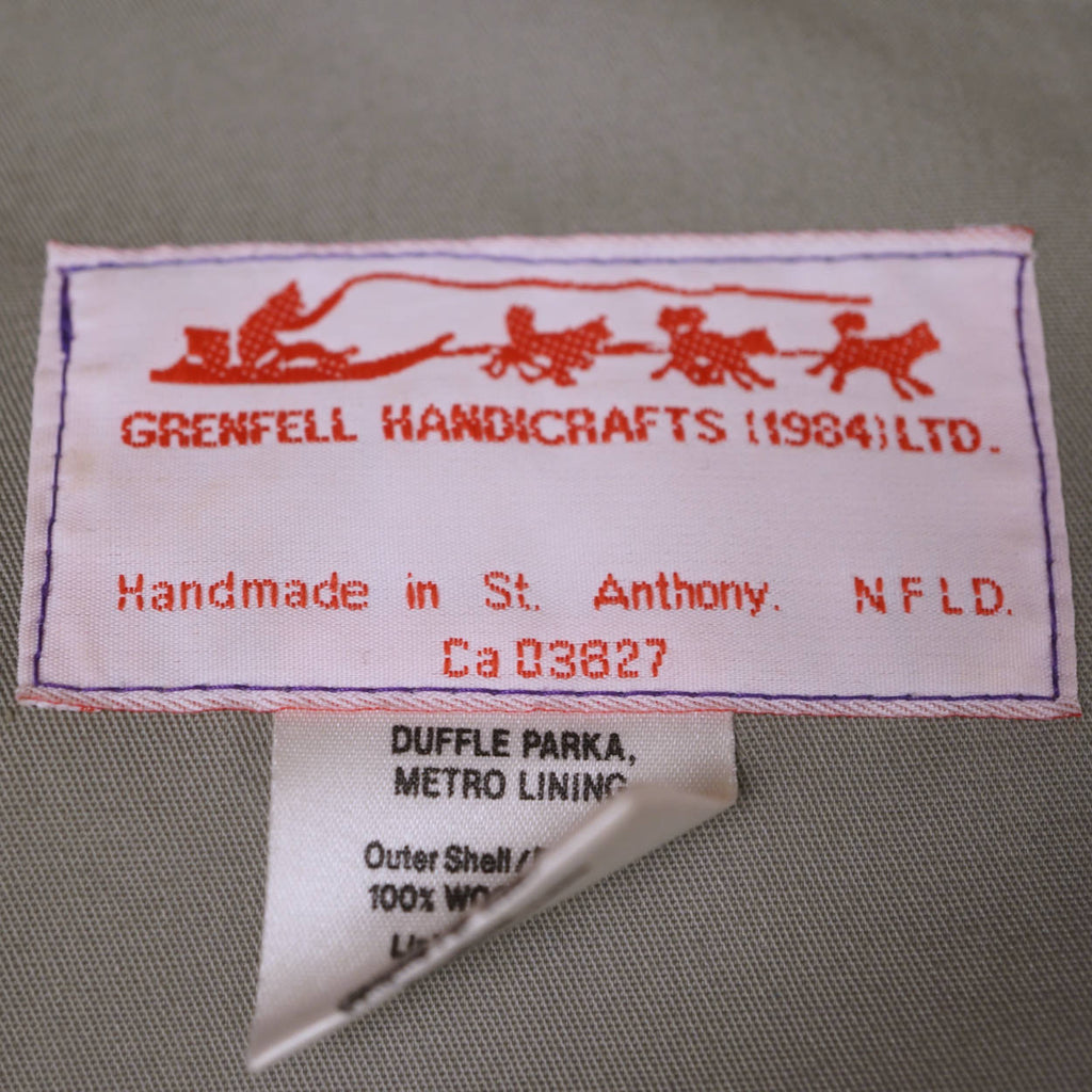 Vintage Eskimo Duffle Parka Coat Grenfell Handicrafts Embroidered Purple Wool L - Poppy's Vintage Clothing