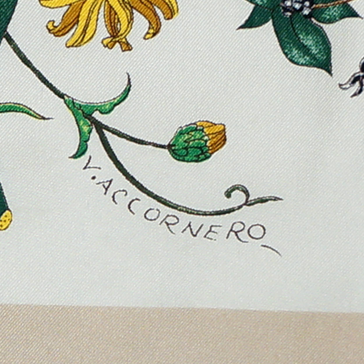 Vintage 70s Gucci Silk Scarf Vittorio Accornero Floral 34” - Poppy's Vintage Clothing