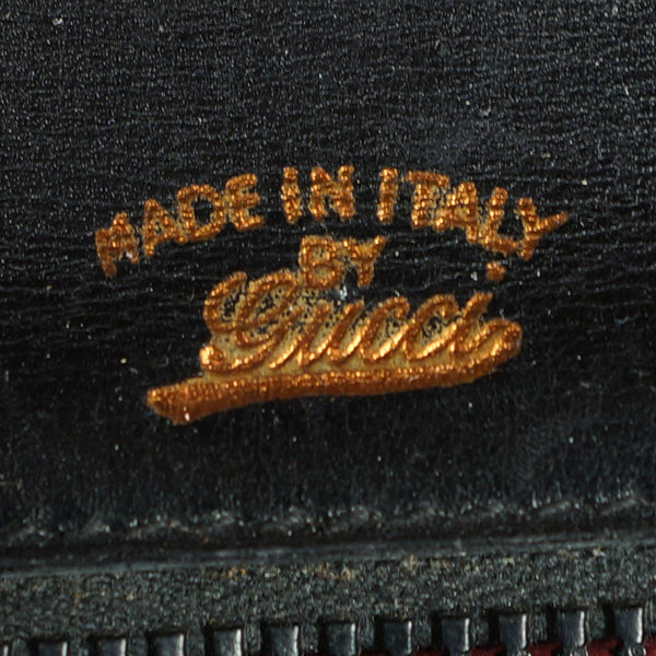 Vintage Gucci Dark Brown Leather Wallet - Ruby Lane