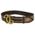 Vintage 60s Gucci Belt Leather and Canvas 28” - 30.5” Waist - Poppy's Vintage Clothing