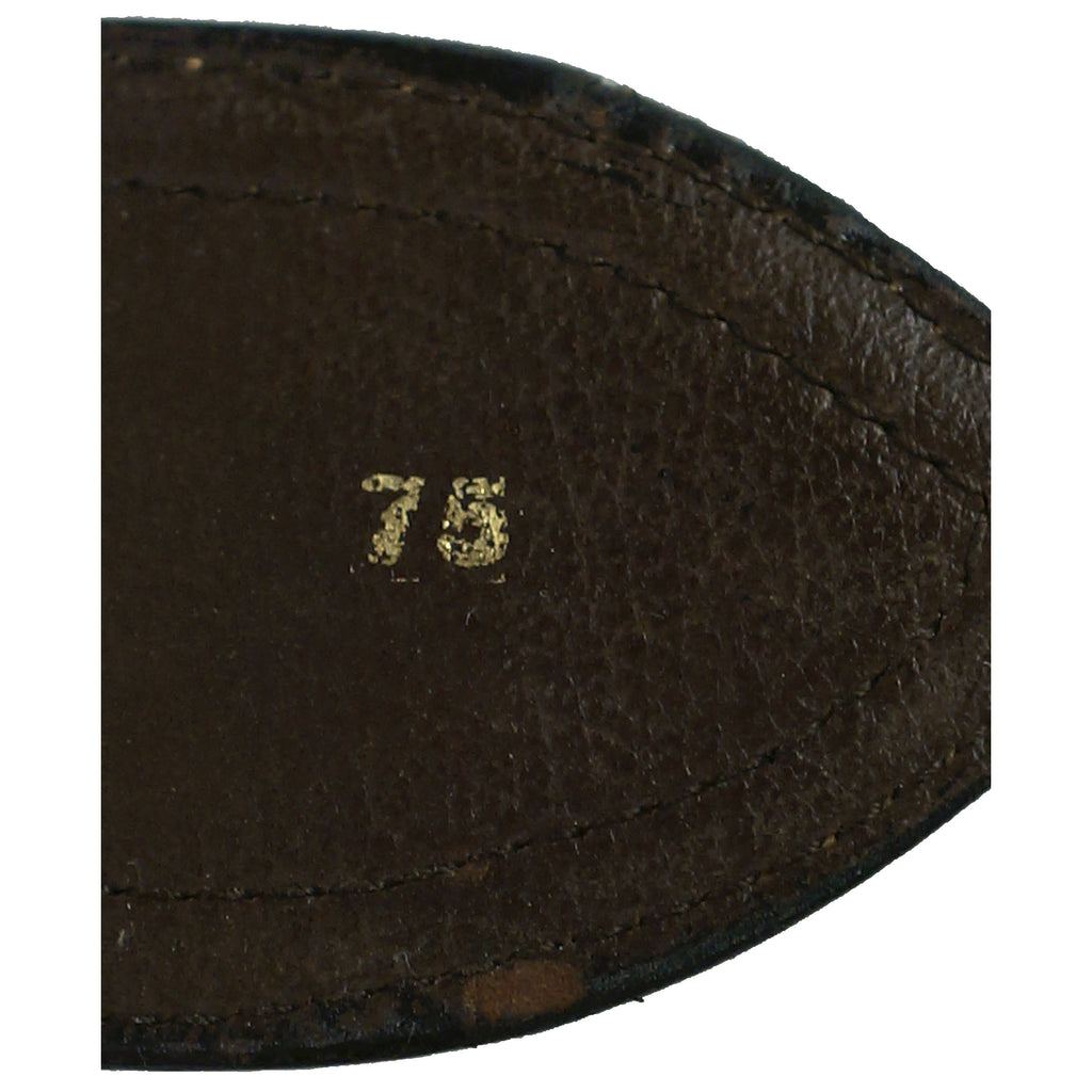 Vintage 60s Gucci Belt Leather and Canvas 28” - 30.5” Waist - Poppy's Vintage Clothing