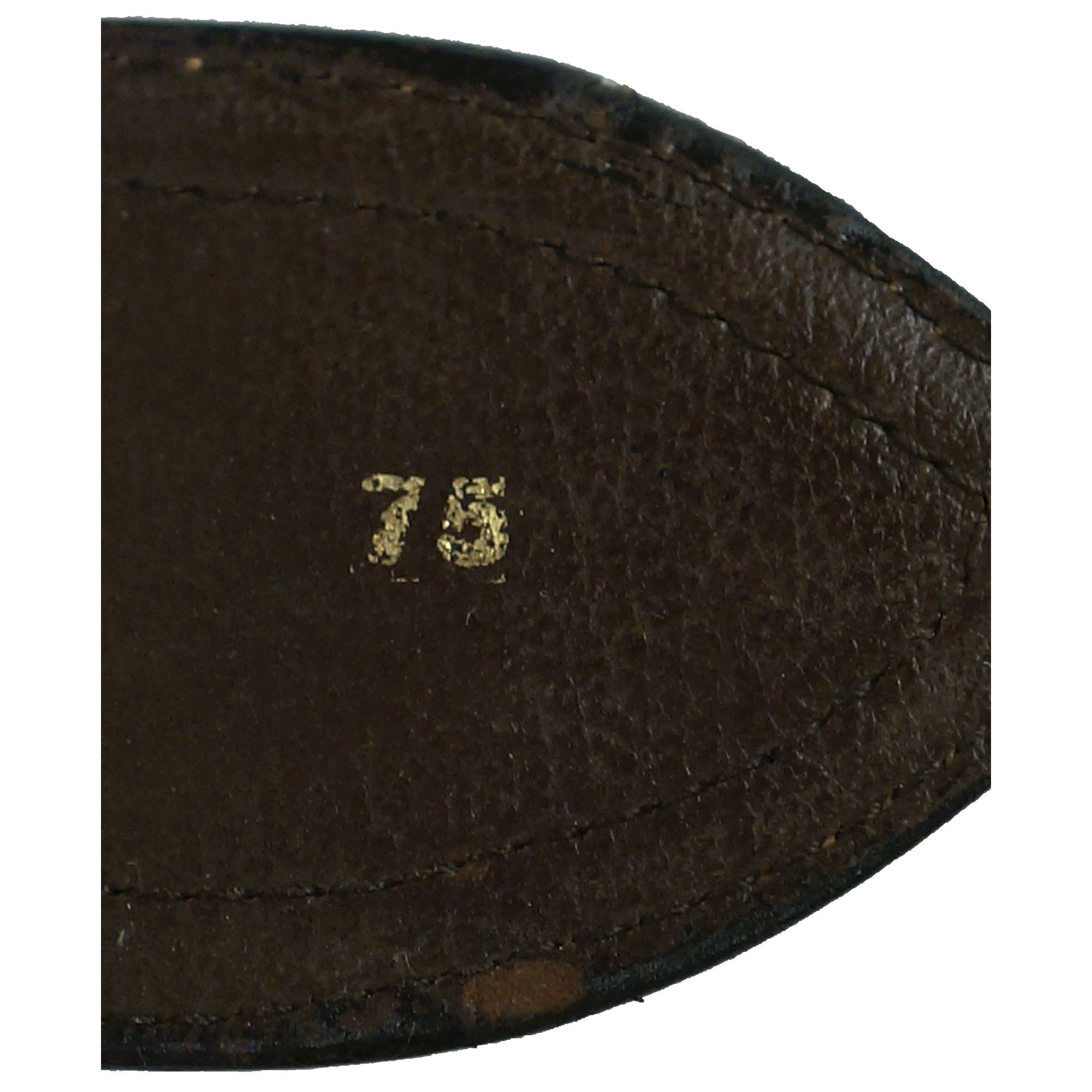 Vintage 60s Gucci Belt Leather and Canvas 28” - 30.5” Waist - Poppy's Vintage Clothing