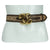Vintage 60s Gucci Belt Leather and Canvas 28” - 30.5” Waist - Poppy's Vintage Clothing