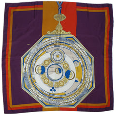 Vintage NWT 80s Gucci Silk Scarf Astrology Zodiac Pattern - Poppy's Vintage Clothing