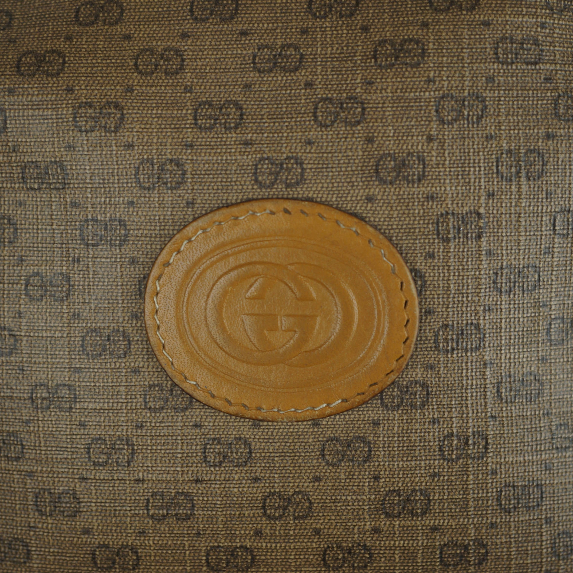 Vintage 70s Gucci Shoulder Bag Purse Logo Canvas Authentic - Poppy's Vintage Clothing