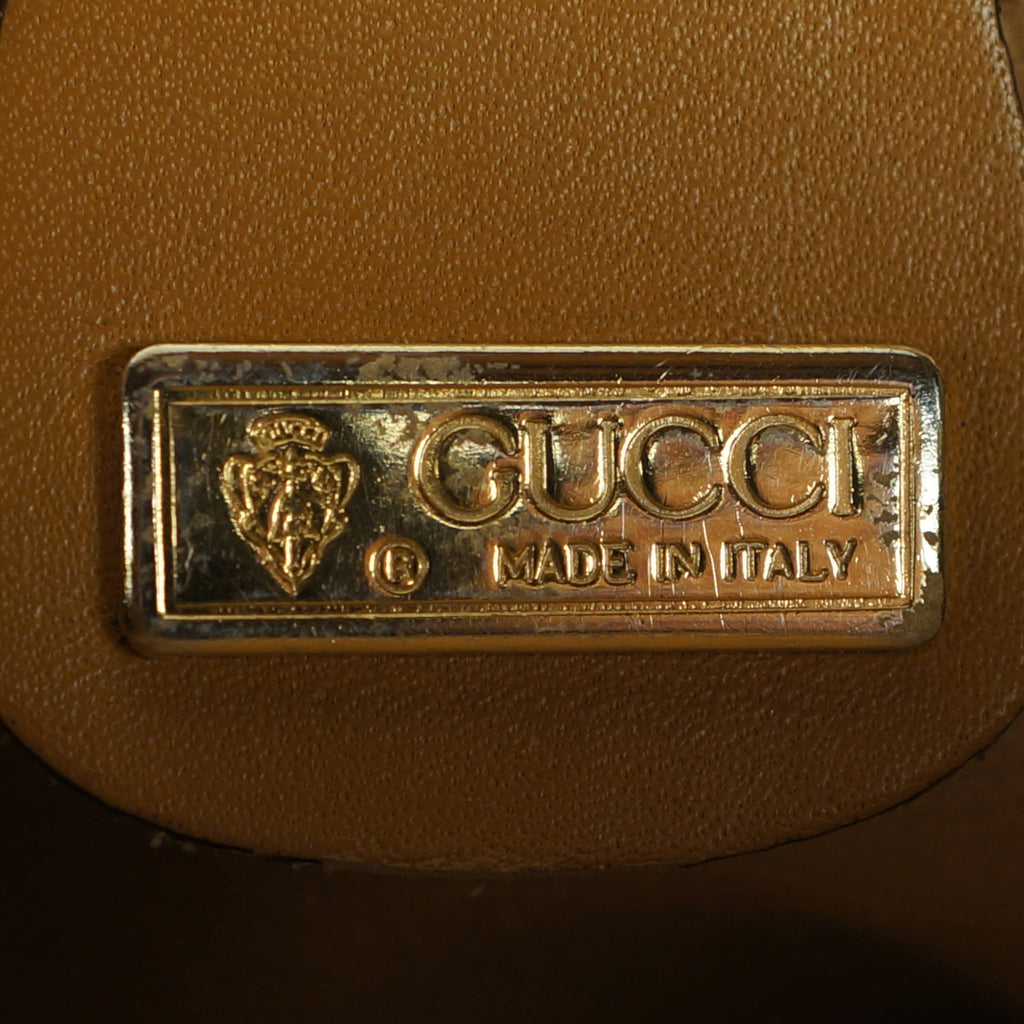 Vintage 70s Gucci Shoulder Bag Purse Logo Canvas Authentic - Poppy's Vintage Clothing