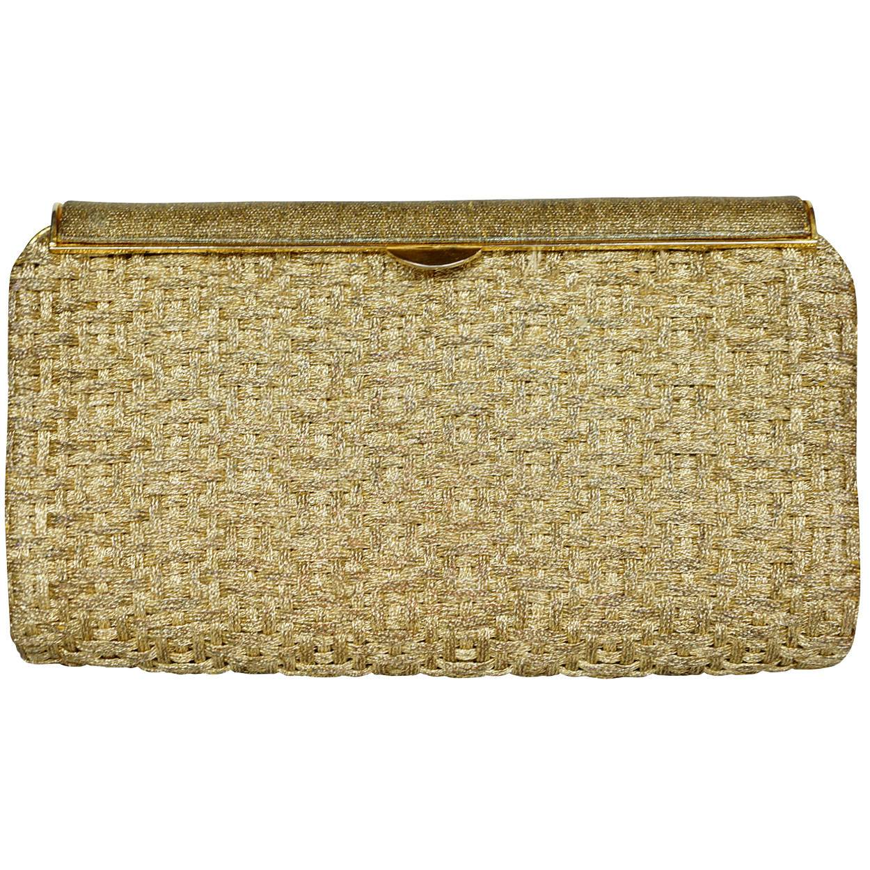 Vintage Gucci beaded evening clutch