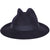 Vintage Italian Fedora Guerra 1855 Roller Hat Pure Felt Water Repellent Size 58 - Poppy's Vintage Clothing