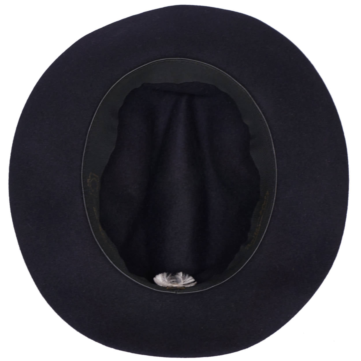 Vintage Italian Fedora Guerra 1855 Roller Hat Pure Felt Water Repellent Size 58 - Poppy's Vintage Clothing
