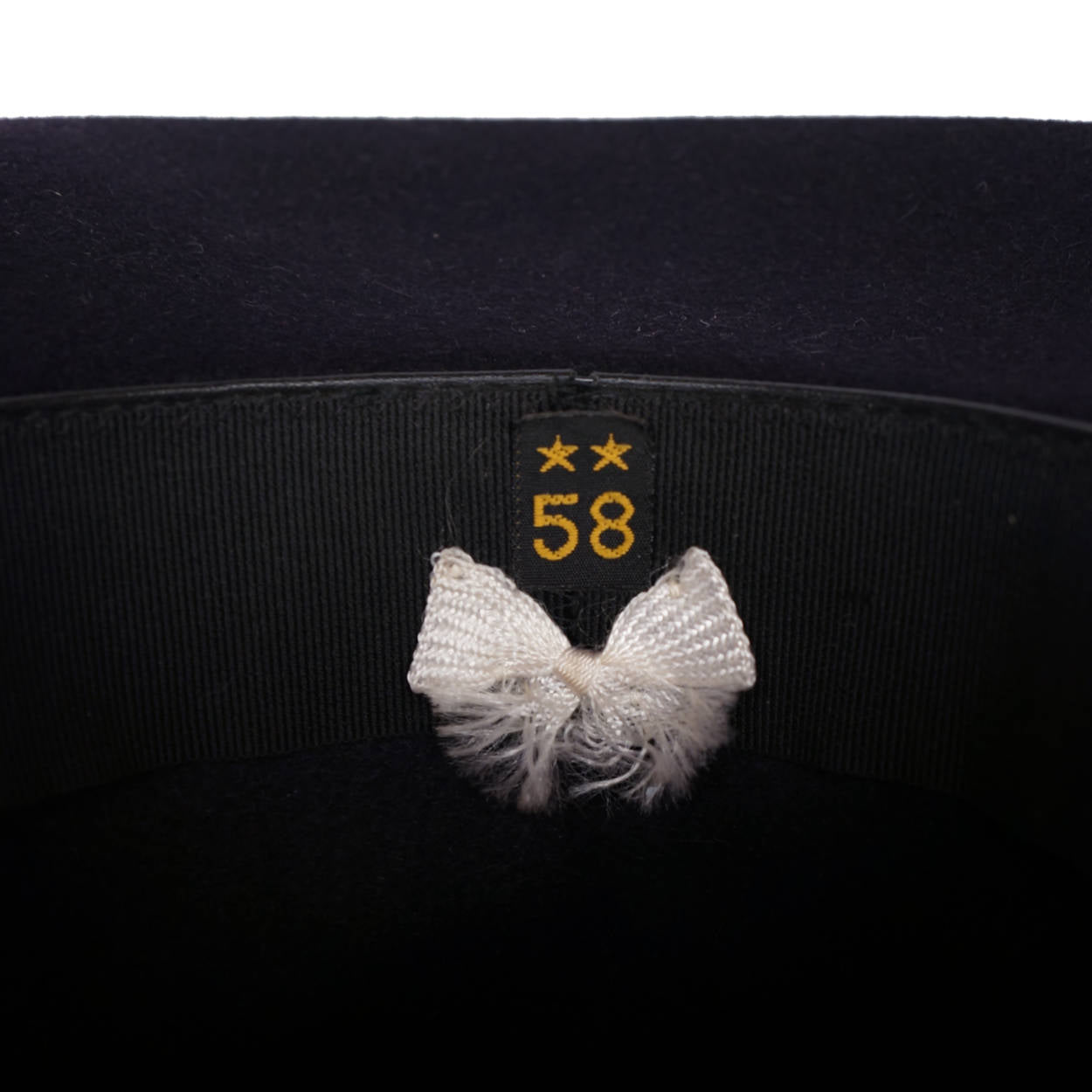 Vintage Italian Fedora Guerra 1855 Roller Hat Pure Felt Water Repellent Size 58 - Poppy's Vintage Clothing