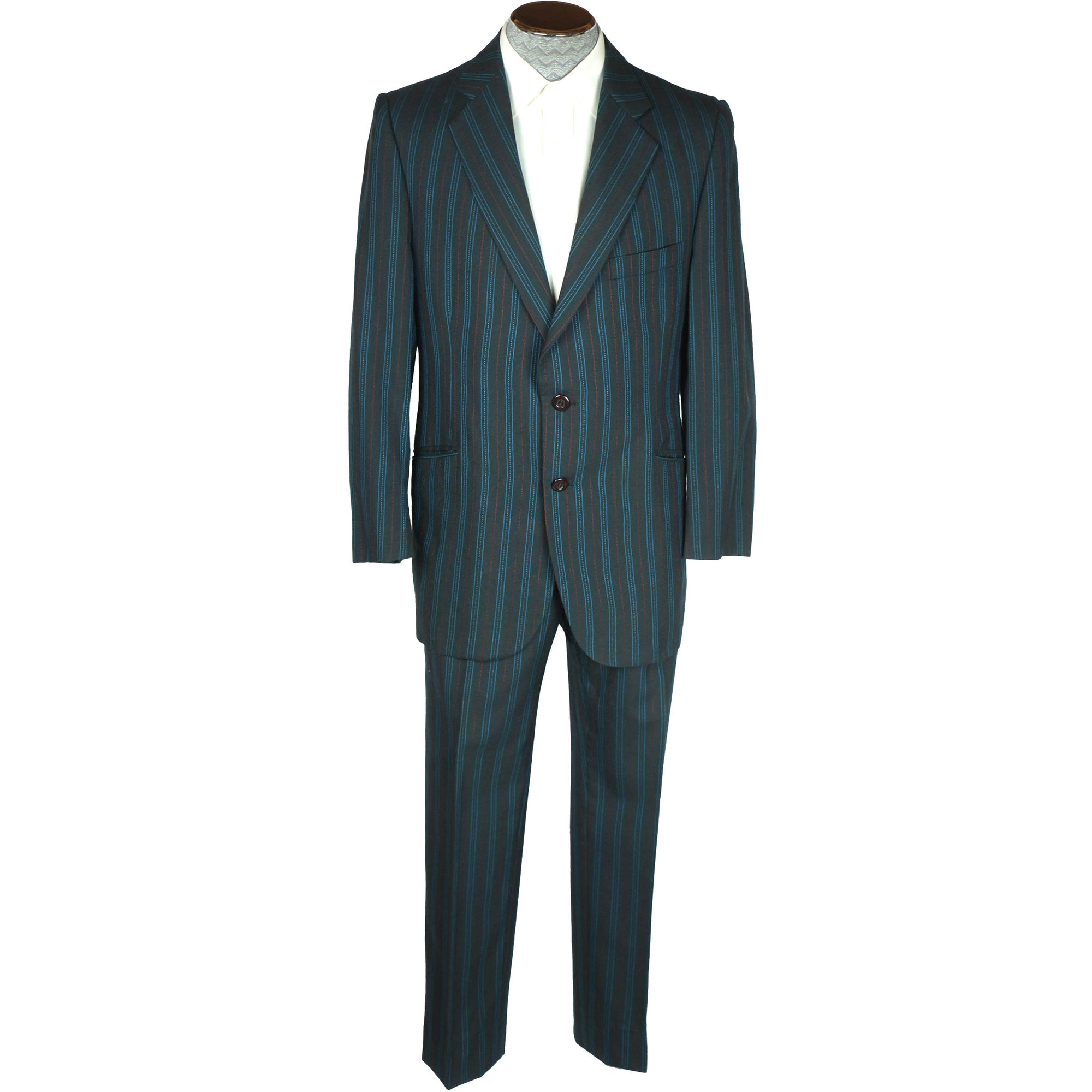 Vintage 70s Mod Mens Pinstripe Suit