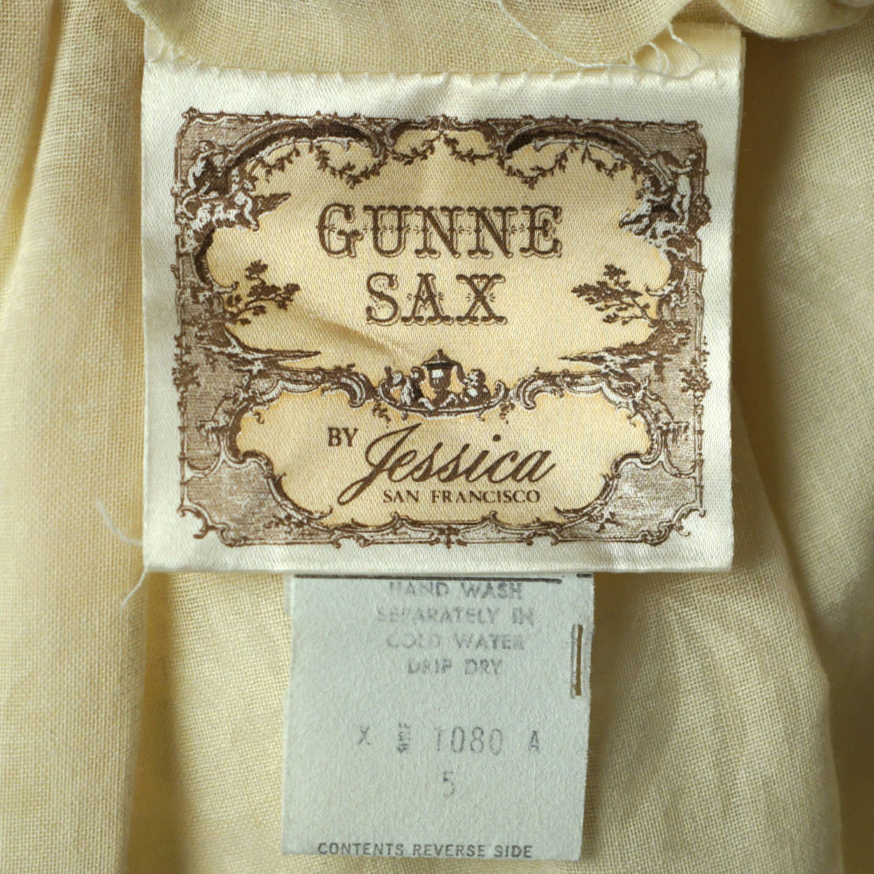 Vintage 1970s Gunne Sax Dress Boho Romantic Jessica McClintock San Francisco M - Poppy's Vintage Clothing