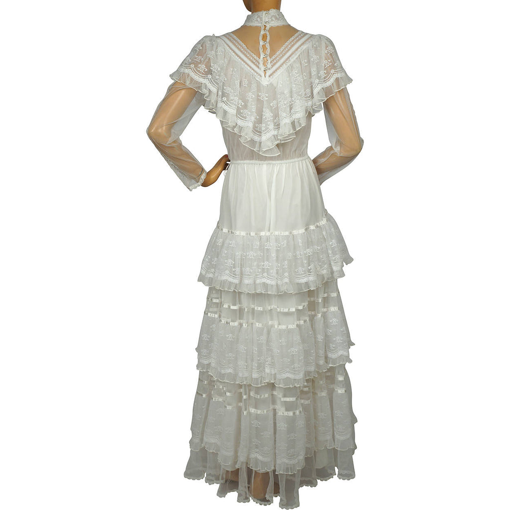 Vintage 1980s Gunne Sax Wedding Dress Boho Romantic Renaissance Bridal –  Poppy's Vintage Clothing