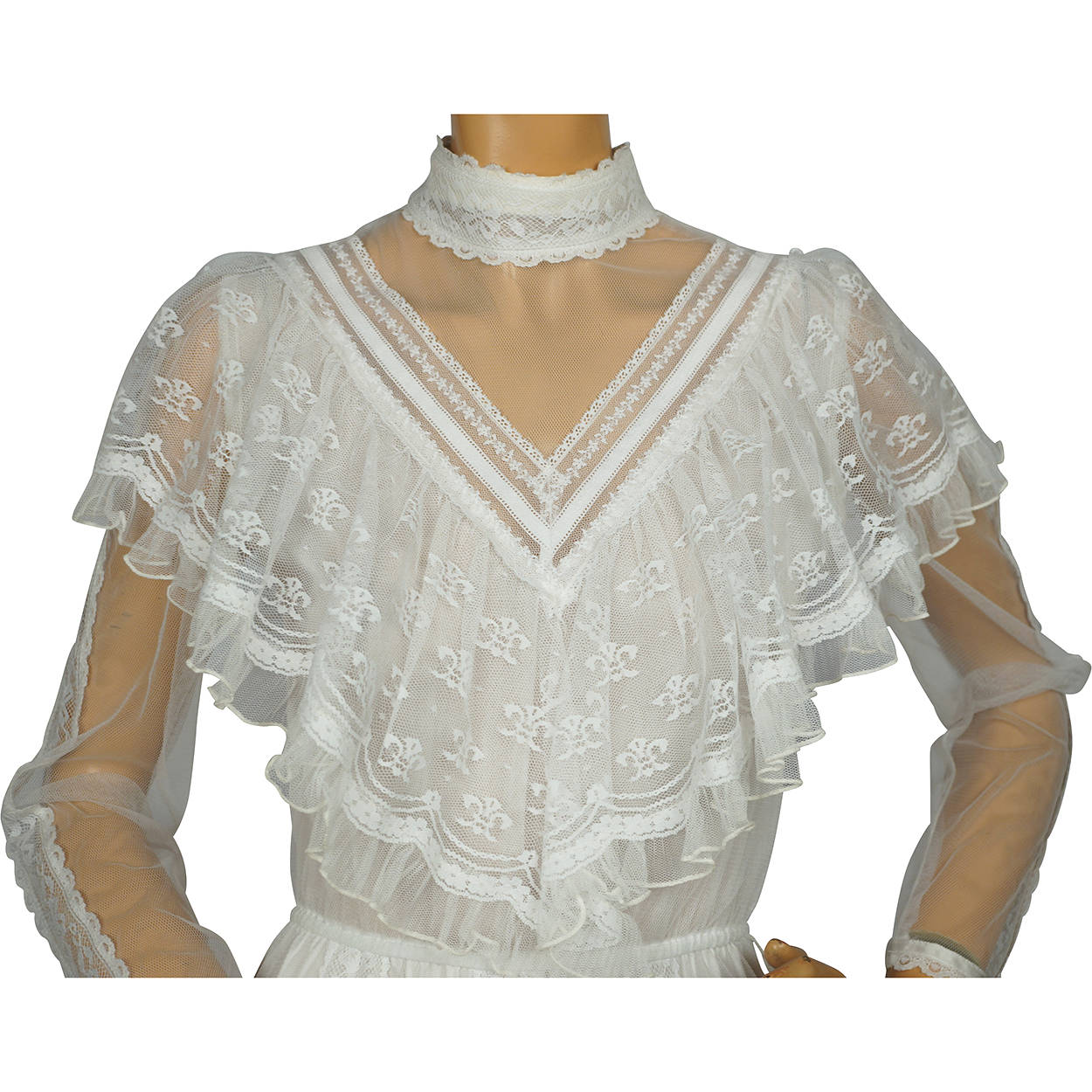 Vintage 1980s Gunne Sax Wedding Dress Boho Romantic Renaissance Bridal Collection - Poppy's Vintage Clothing