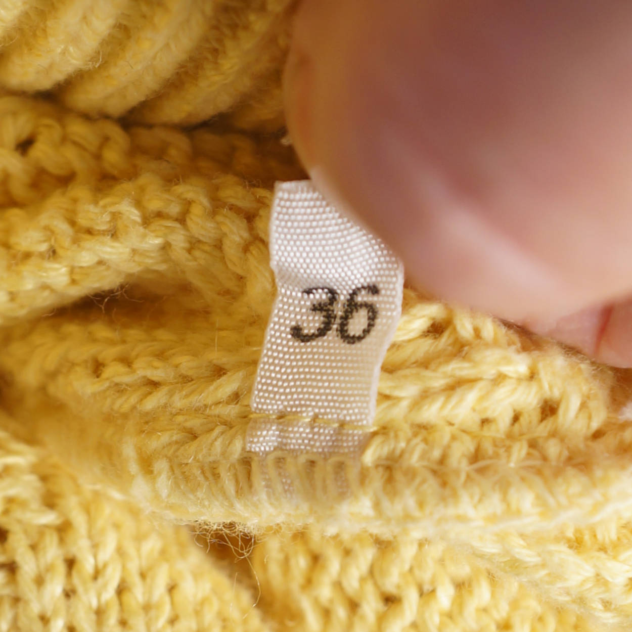 Vintage 1980s Guy Laroche Sweater Yellow Cotton Flax Size Small 36 - Poppy's Vintage Clothing