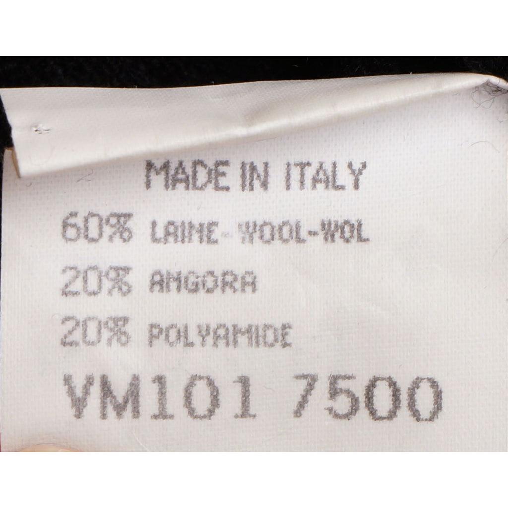 Guy Laroche Paris Sweater Black Wool &amp; Angora Blend Ladies Size S - Poppy's Vintage Clothing