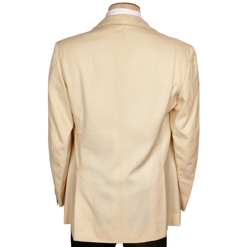 Vintage 1970s H Creed & Co Paris Mens Off White Dinner Jacket Size M - Poppy's Vintage Clothing