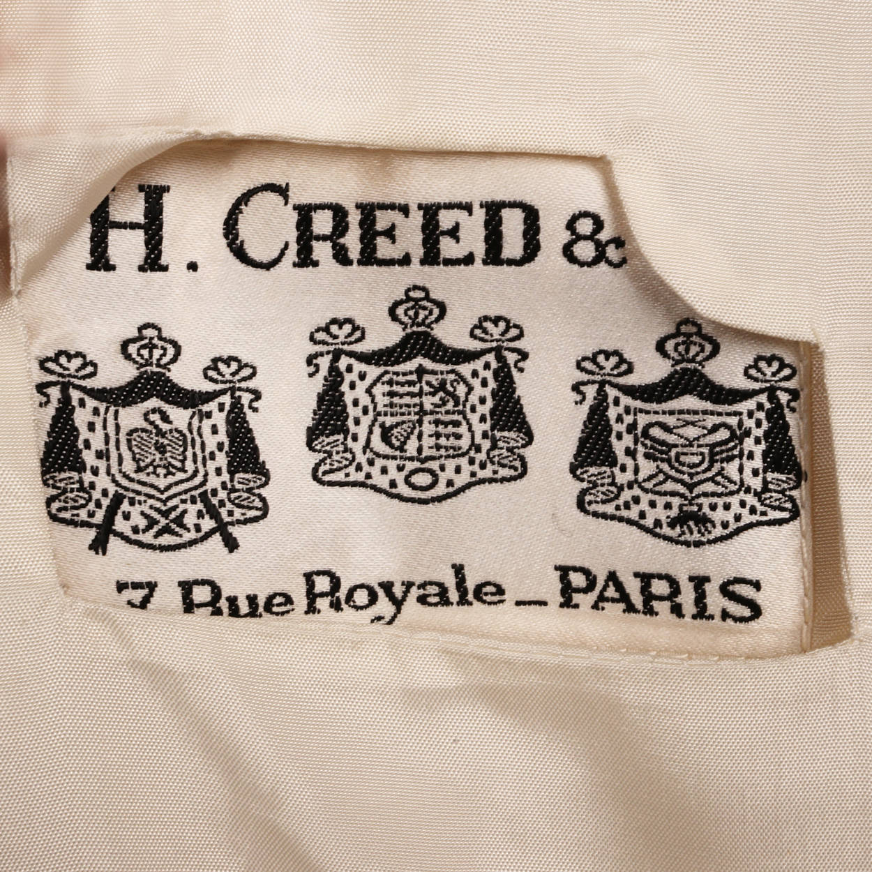 Vintage 1970s H Creed & Co Paris Mens Off White Dinner Jacket Size M - Poppy's Vintage Clothing