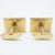 Vintage Mens Cufflinks Horse Hand Painted Under Glass - Poppy's Vintage Clothing