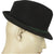 Vintage P &amp; C Habig Trilby Fedora 1950s Mens Black Hat Austria Size Large 7 1/4 - Poppy's Vintage Clothing