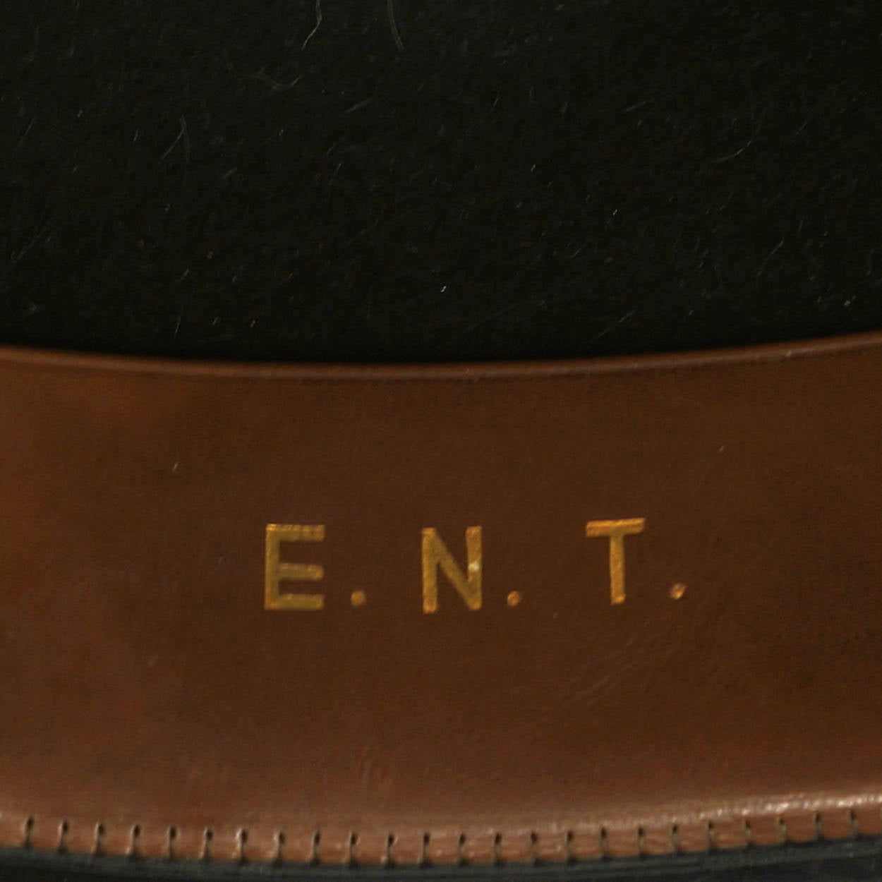 Vintage P &amp; C Habig Trilby Fedora 1950s Mens Black Hat Austria Size Large 7 1/4 - Poppy's Vintage Clothing