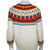 Vintage Hand Knit Cardigan Sweater Wool Nordic Fair Isle M - Poppy's Vintage Clothing