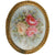 Antique Limoges Porcelain Hand Painted Roses Stud Buttons and Sash Buckle - Poppy's Vintage Clothing