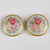 Antique Limoges Porcelain Hand Painted Roses Stud Buttons and Sash Buckle - Poppy's Vintage Clothing