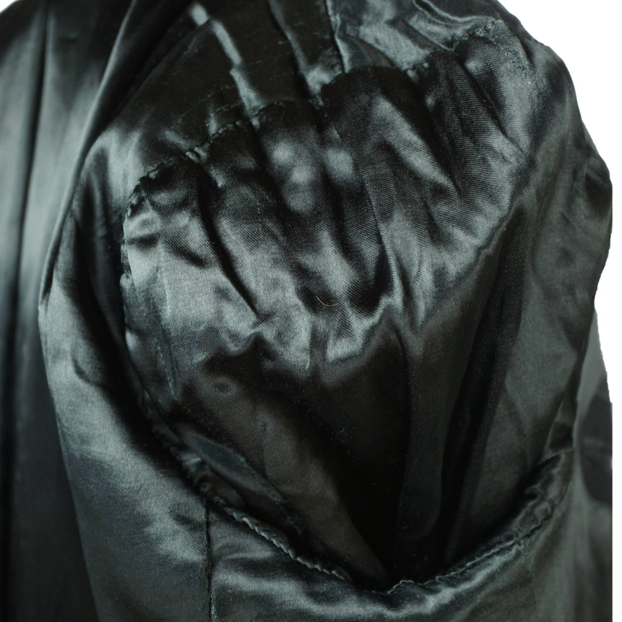 Vintage 1930s Wool Overcoat Black Coat Swiss Tailor Hansjakob Bern Switzerland - Poppy's Vintage Clothing