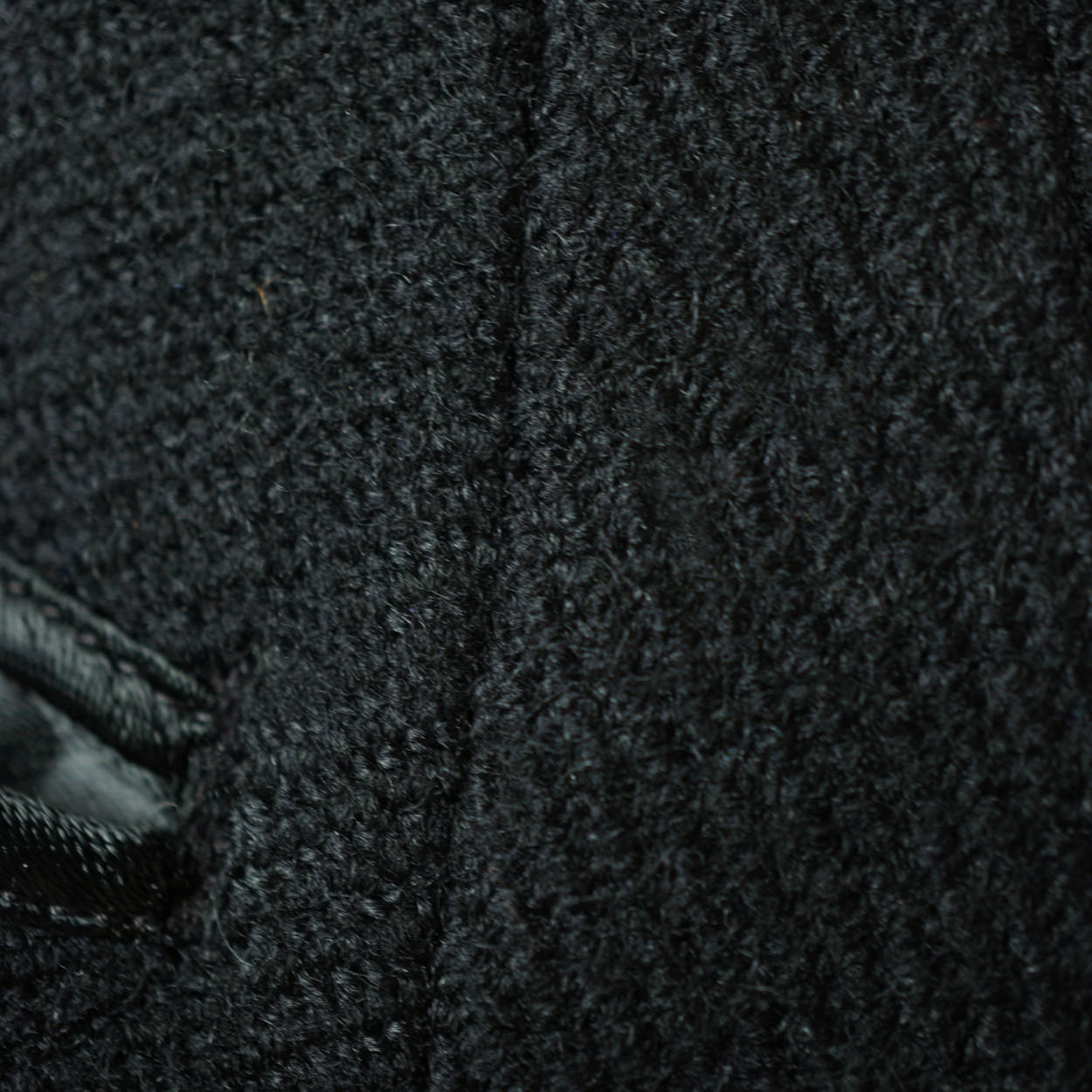 Vintage 1930s Wool Overcoat Black Coat Swiss Tailor Hansjakob Bern Switzerland - Poppy's Vintage Clothing