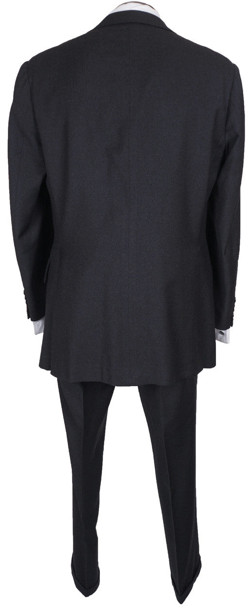 Hardy Amies Grey Suit for Men 1970s Mod Style Jacket and Pants Size L 42 T - Poppy's Vintage Clothing