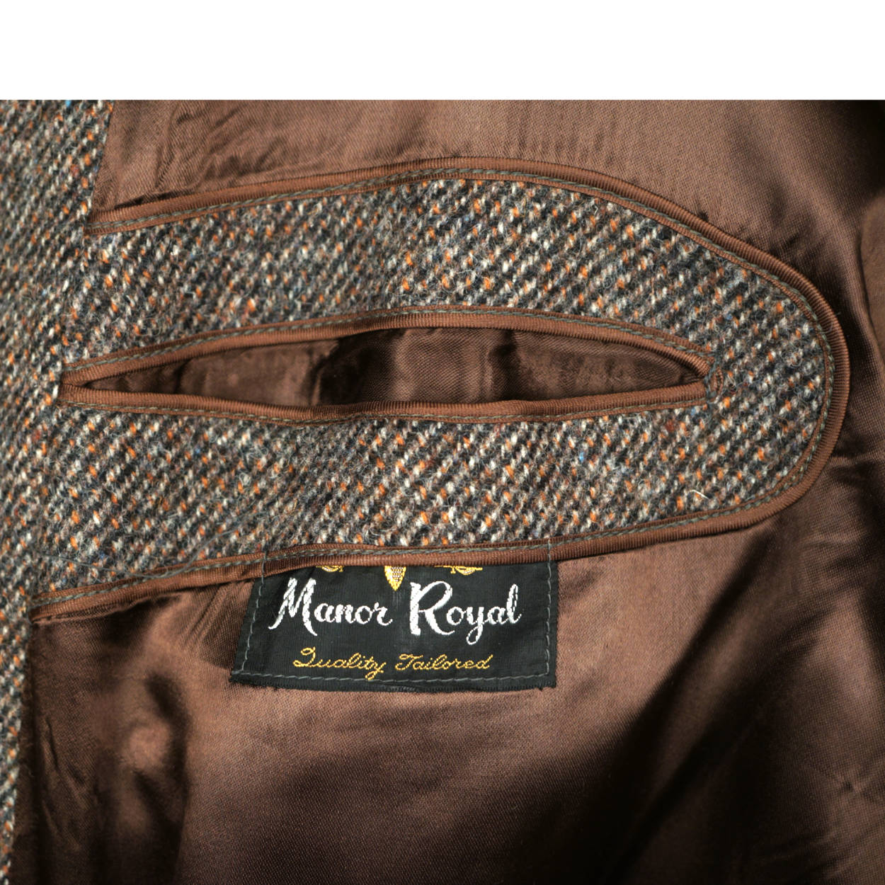 Vintage 1960s Harris Tweed Overcoat Size Mens Coat Size Medium - Poppy's Vintage Clothing