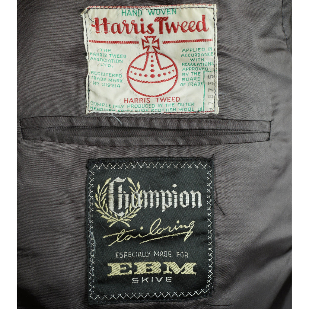 Vintage 50s Harris Tweed Jacket EBM Skive Denmark