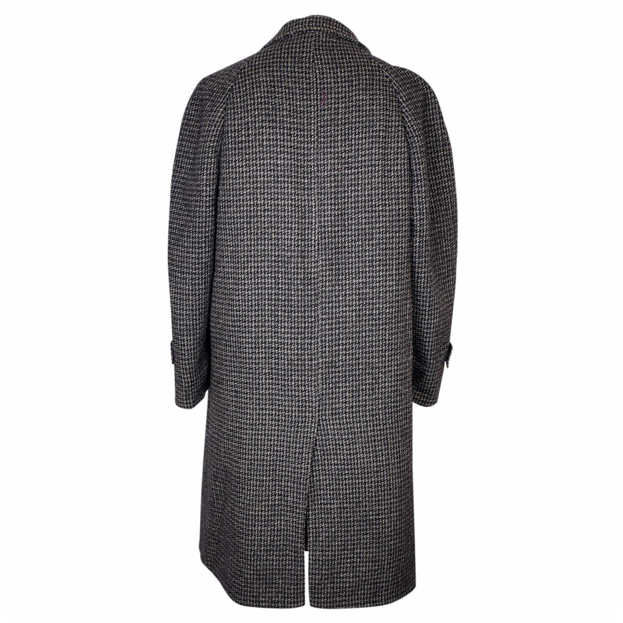 Vintage 1950s Harris Tweed Mens Overcoat Size XL Coat - Poppy's Vintage Clothing