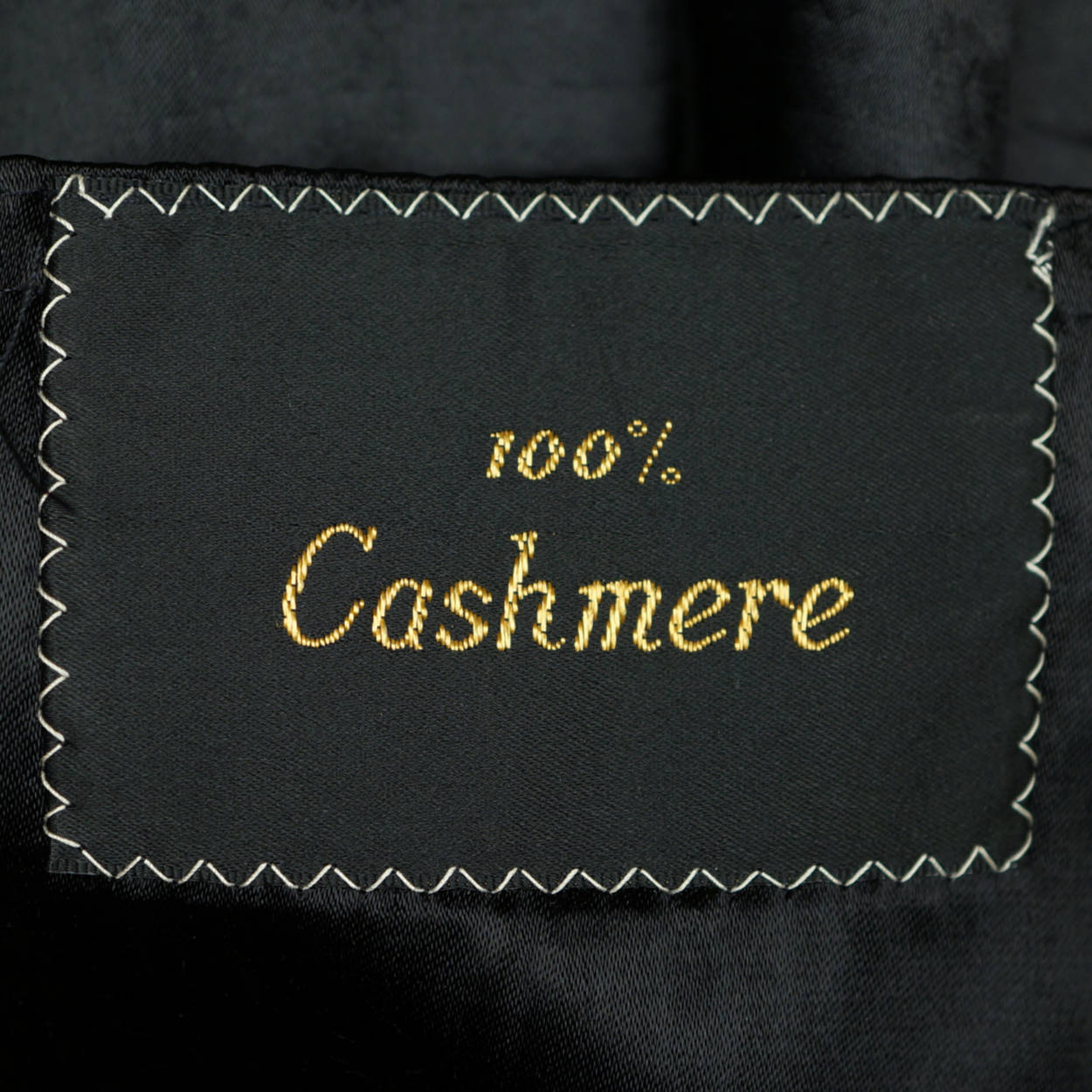 Vintage Mens Overcoat 100% Pure Cashmere Black Coat Size 44R Made in Canada - Poppy's Vintage Clothing