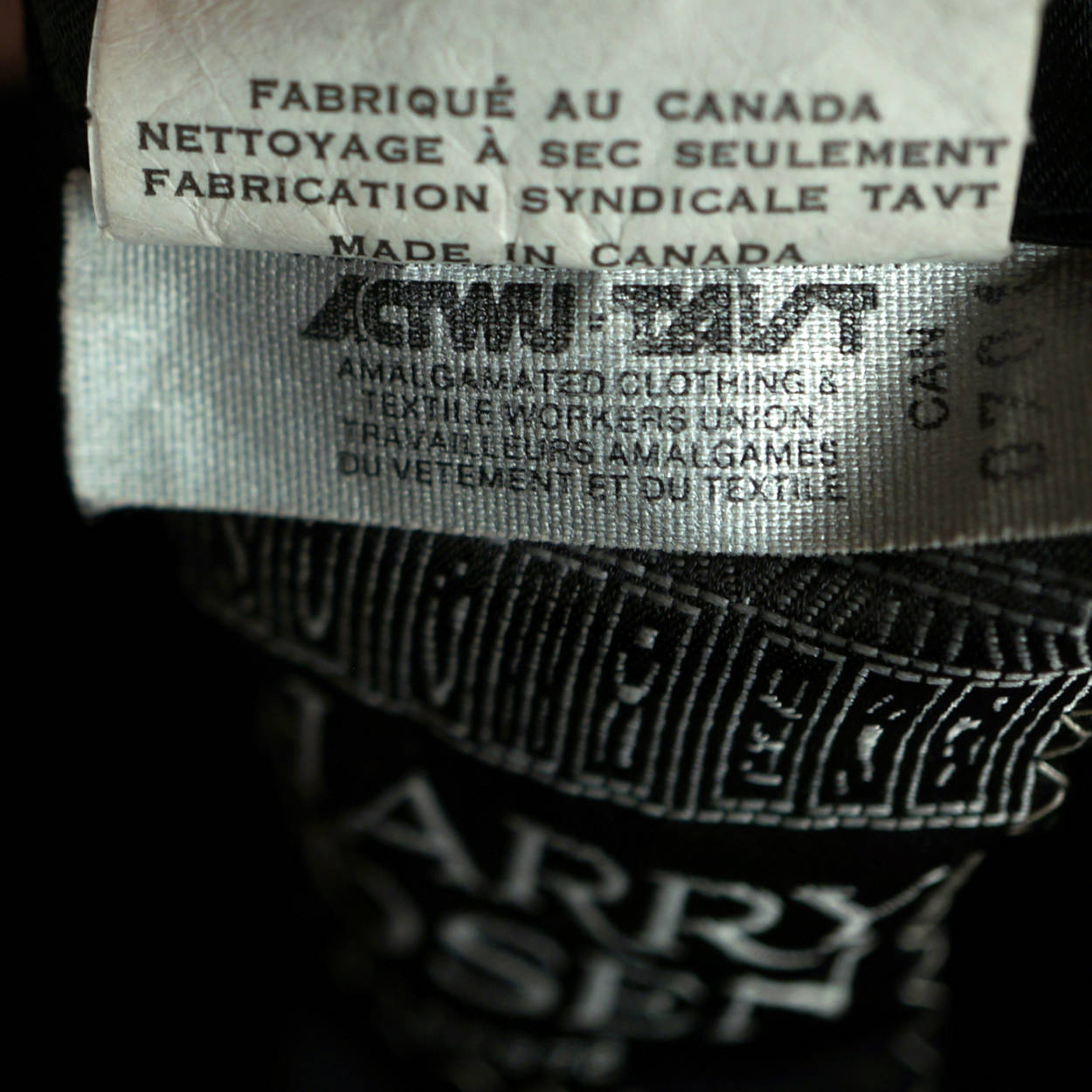 Vintage Mens Overcoat 100% Pure Cashmere Black Coat Size 44R Made in Canada - Poppy's Vintage Clothing