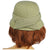 Vintage 1950s Hattie Carnegie Bucket Hat Green Wool Size M - Poppy's Vintage Clothing
