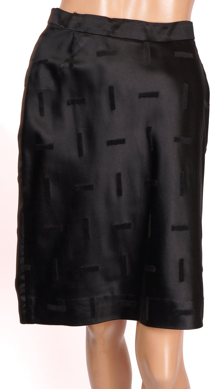 Vintage 1950s Black Silk Suit by Hattie Carnegie - S - Poppy's Vintage Clothing