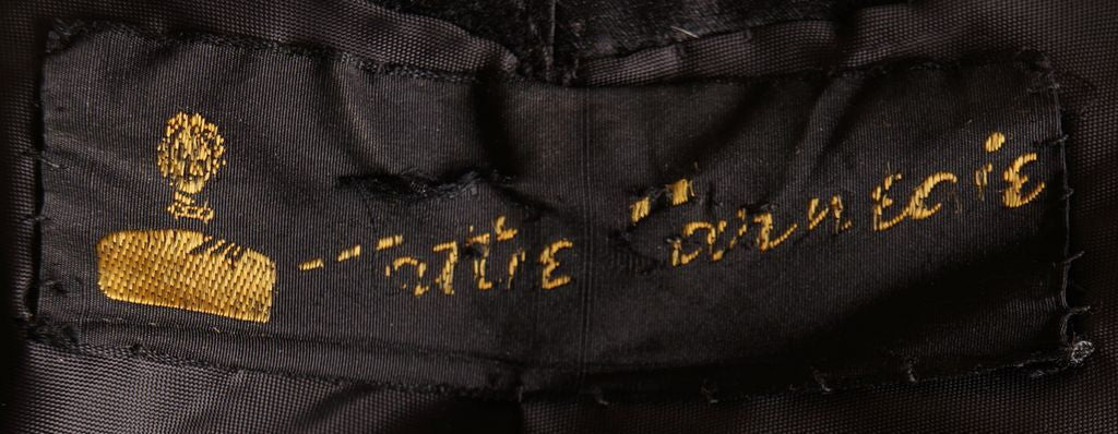 Vintage 1950s Black Silk Suit by Hattie Carnegie - S - Poppy's Vintage Clothing