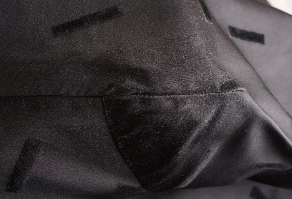 Vintage 1950s Black Silk Suit by Hattie Carnegie - S - Poppy's Vintage Clothing
