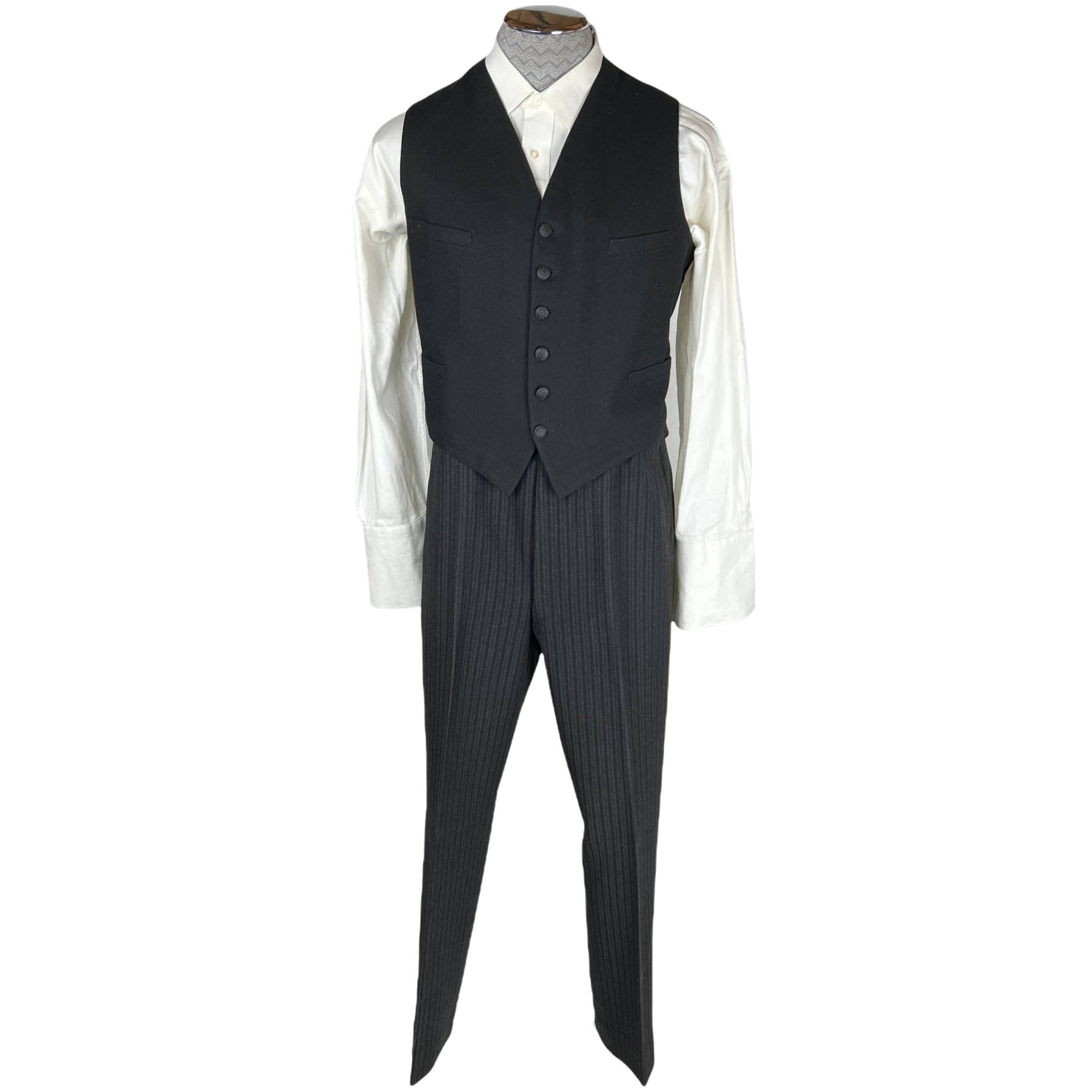 Antique Morning Suit German Hand Tailored 1910s Size M