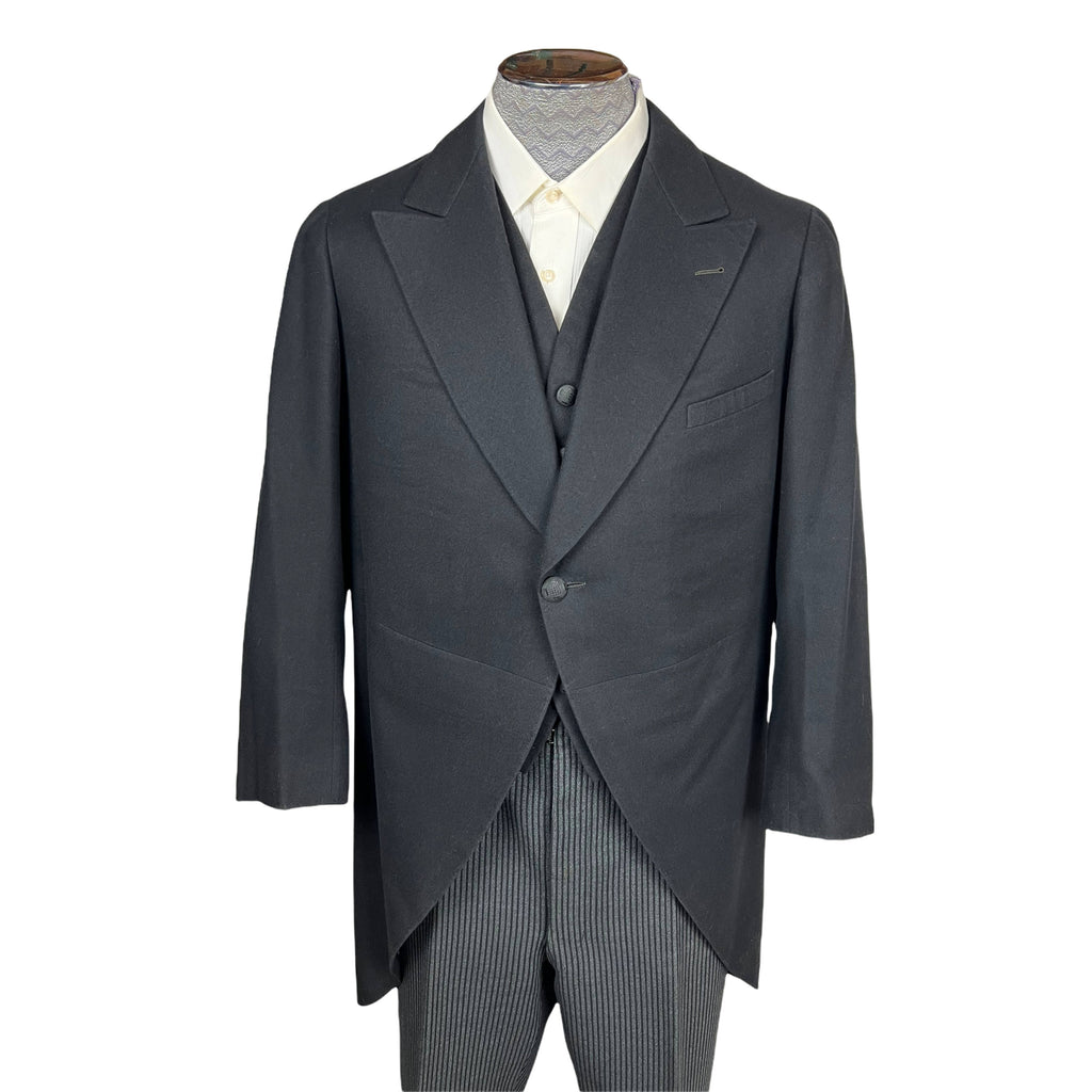 Antique Morning Suit German Hand Tailored 1910s Size M