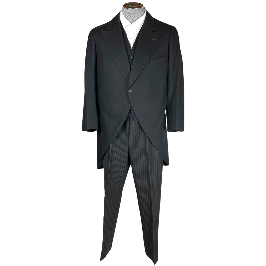 Antique Morning Suit German Hand Tailored 1910s Size M
