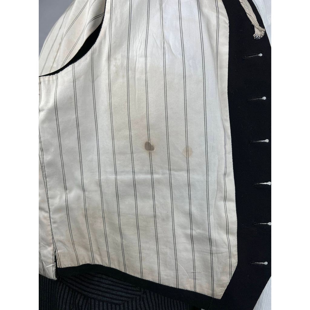 Antique Morning Suit German Hand Tailored 1910s Size M